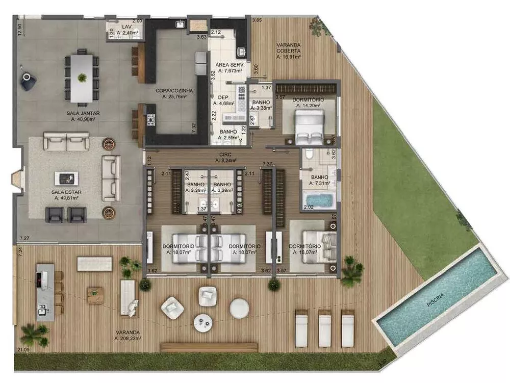 Apartamento, 4 quartos, 488 m² - Foto 4