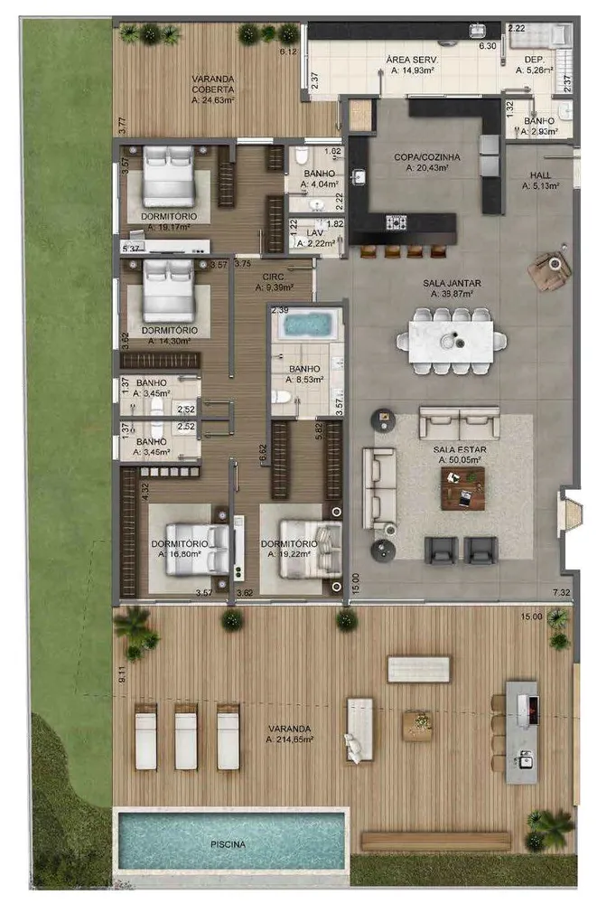 Apartamento, 4 quartos, 488 m² - Foto 12