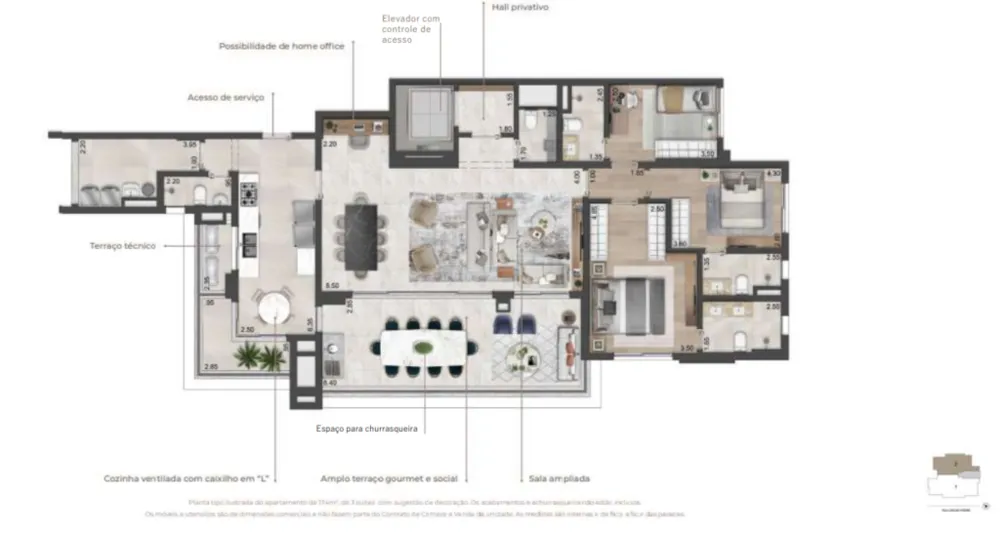 Apartamento, 4 quartos, 174 m² - Foto 7