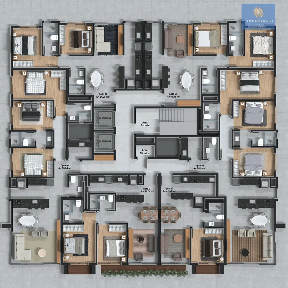 Apartamento, 2 quartos, 61 m² - Foto 11