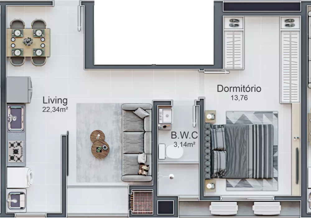 Apartamento, 2 quartos, 63 m² - Foto 4