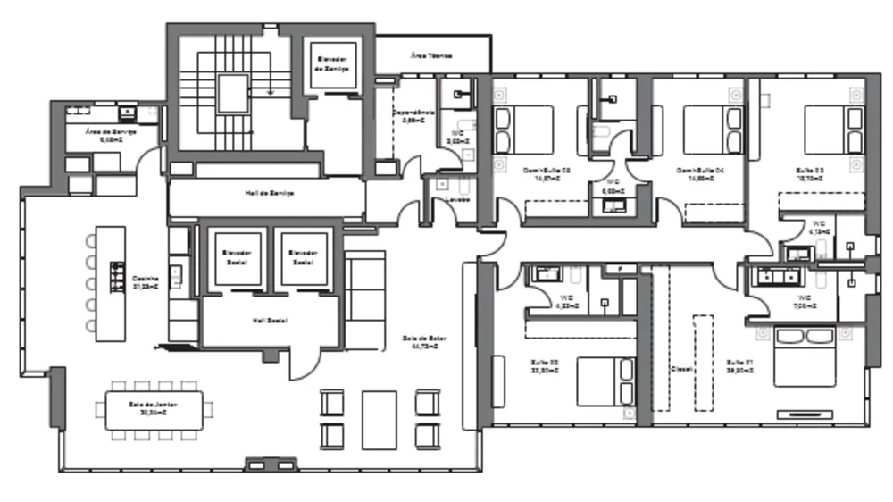 Apartamento, 4 quartos, 215 m² - Foto 5