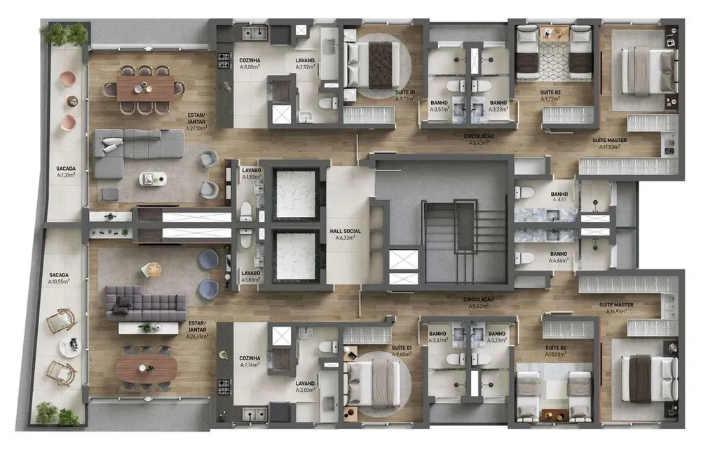 Apartamento, 3 quartos, 139 m² - Foto 16