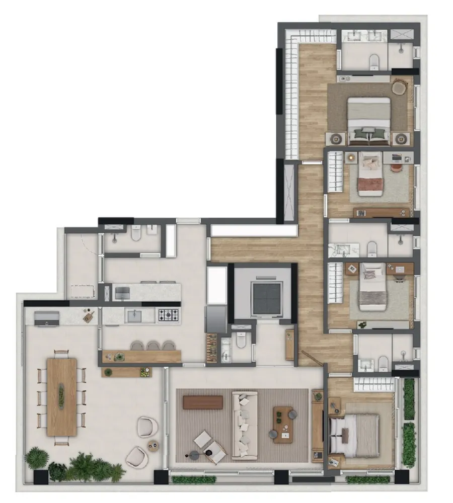 Cobertura, 4 quartos, 312 m² - Foto 1
