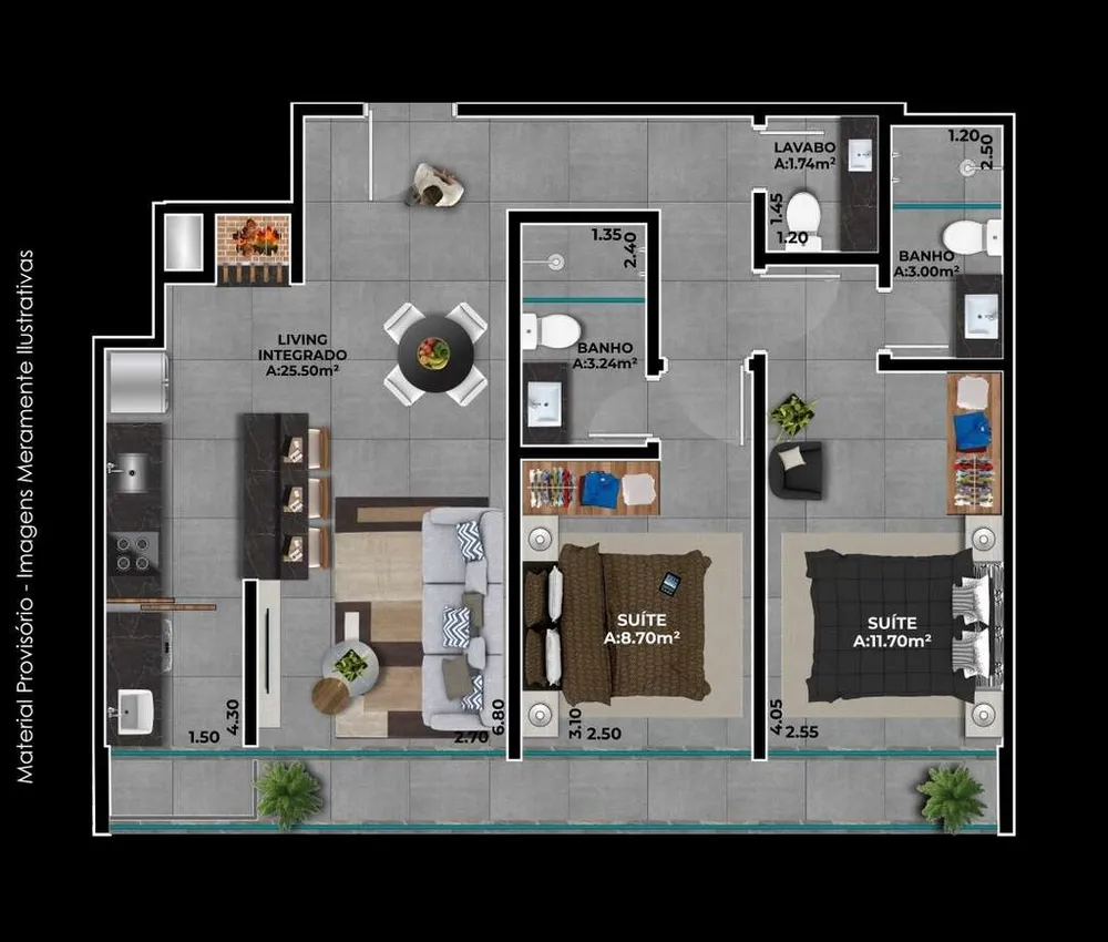 Apartamento, 1 quarto, 35 m² - Foto 8