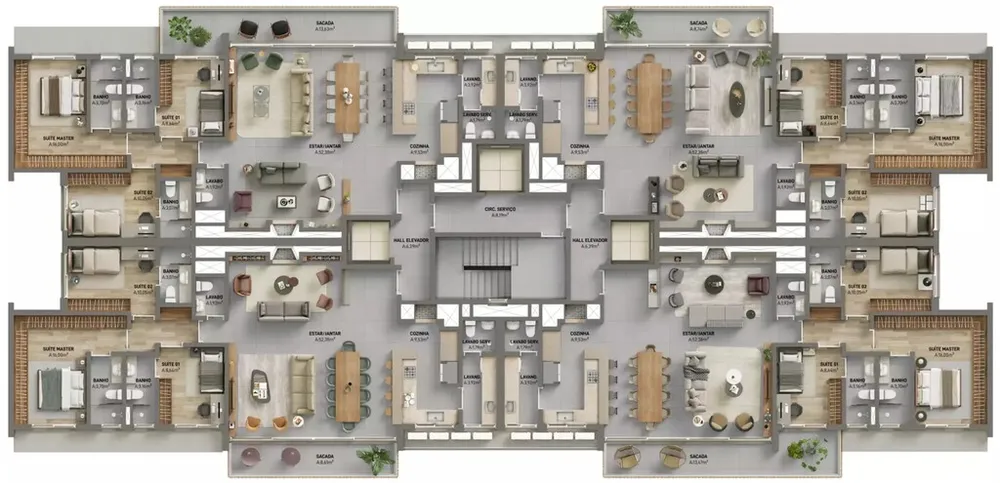 Apartamento, 3 quartos, 161 m² - Foto 14