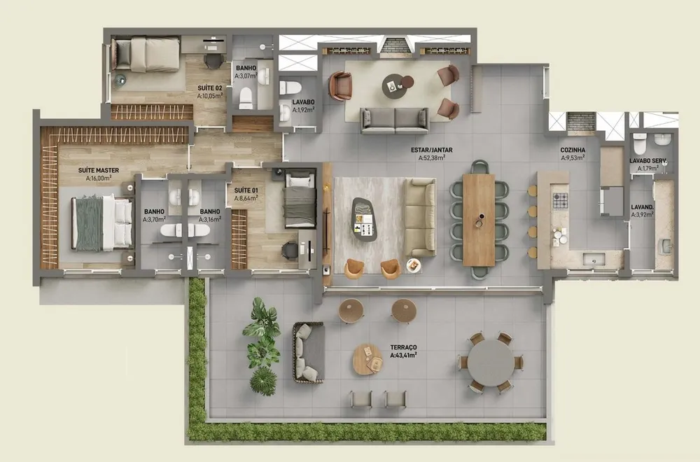 Apartamento, 3 quartos, 161 m² - Foto 15