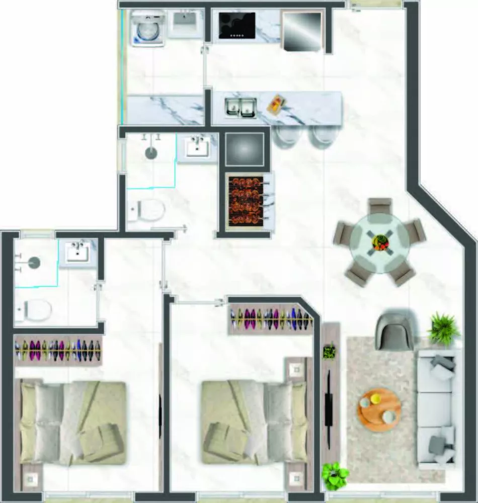 Apartamento, 3 quartos, 127 m² - Foto 2