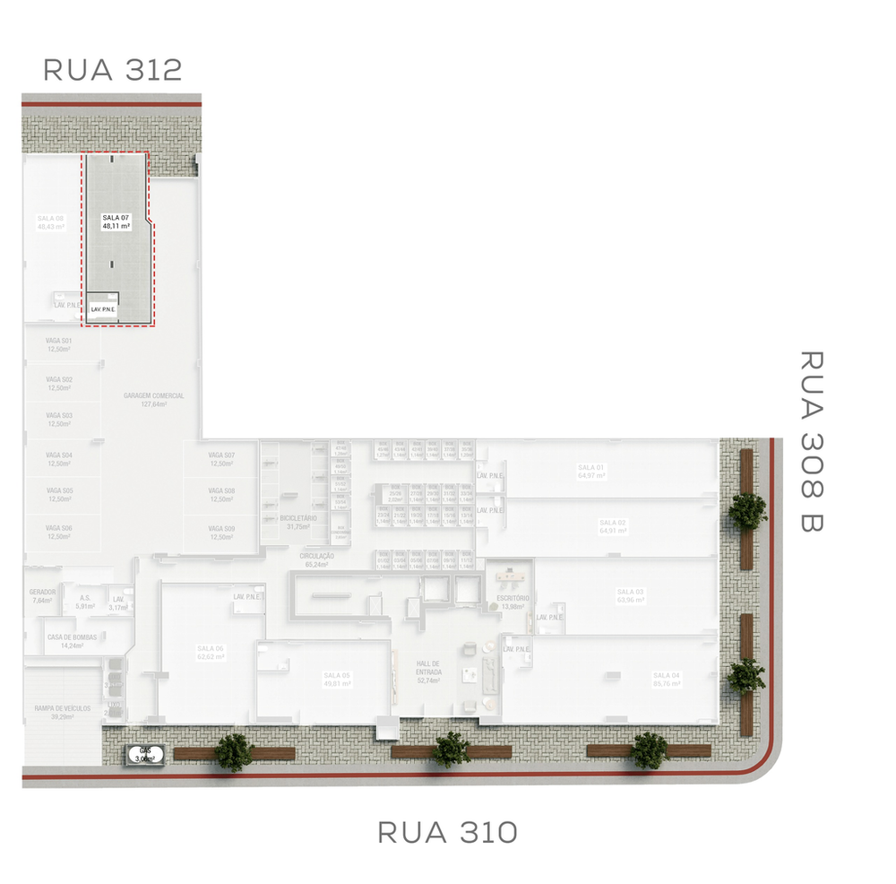 Loja-Salão à venda, 49m² - Foto 3