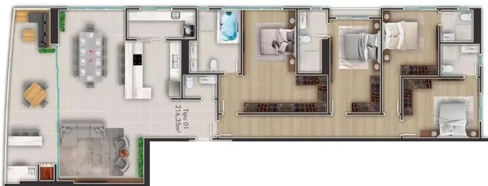 Cobertura, 4 quartos, 432 m² - Foto 4