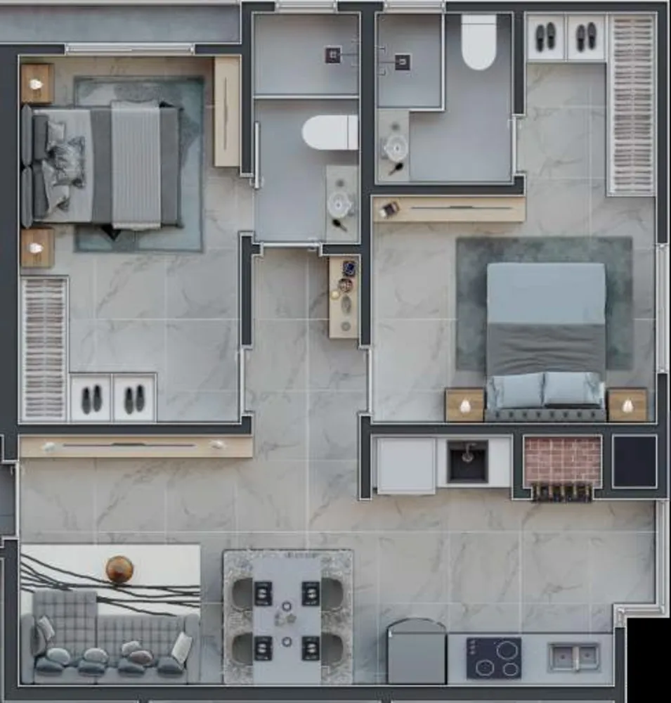 Apartamento, 2 quartos, 60 m² - Foto 10