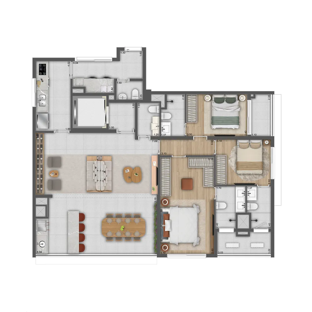 Apartamento, 4 quartos, 144 m² - Foto 11