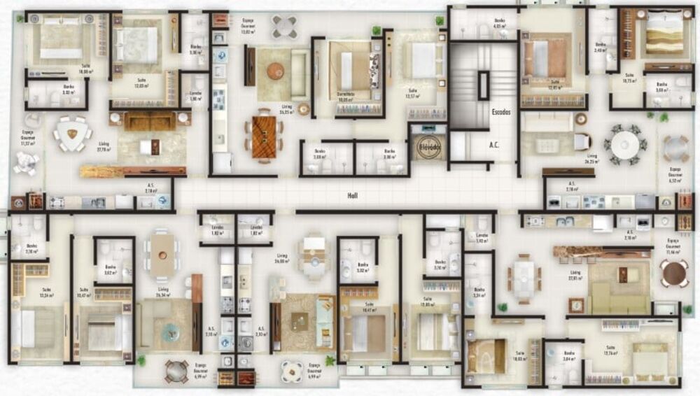 Apartamento, 2 quartos, 72 m² - Foto 2