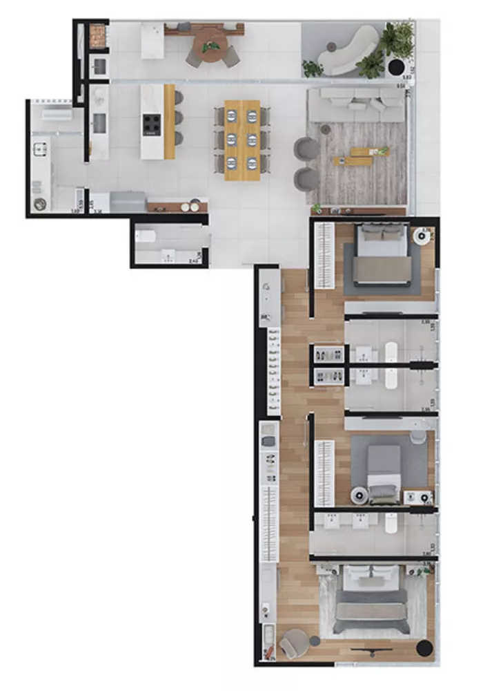 Apartamento, 3 quartos, 148 m² - Foto 4