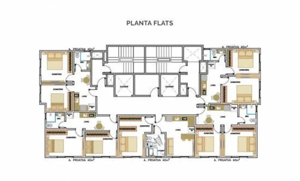 Apartamento, 2 quartos, 40 m² - Foto 3