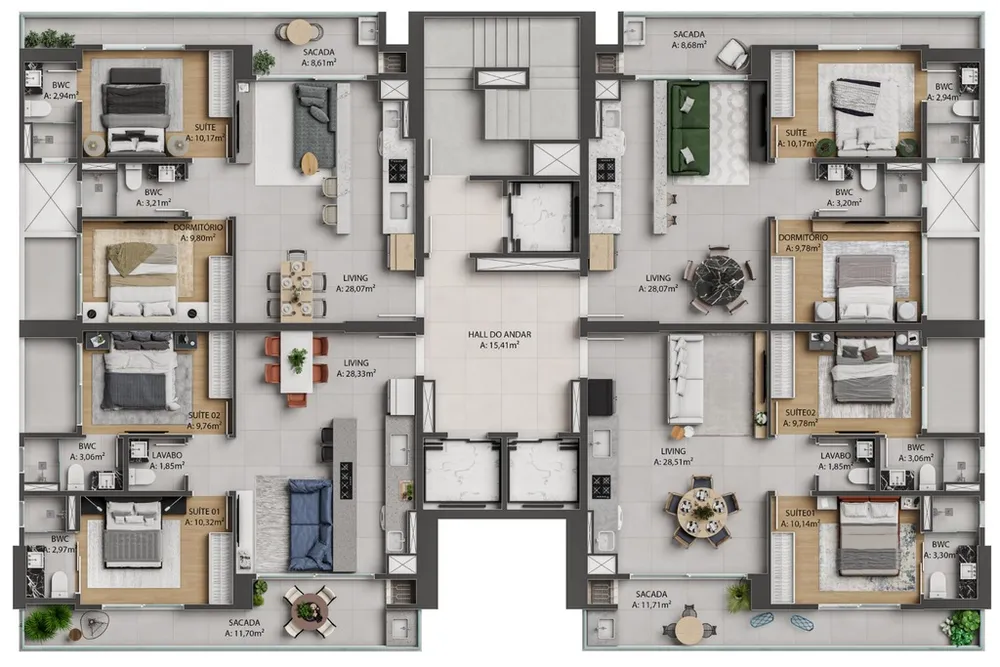 Apartamento, 2 quartos, 77 m² - Foto 12
