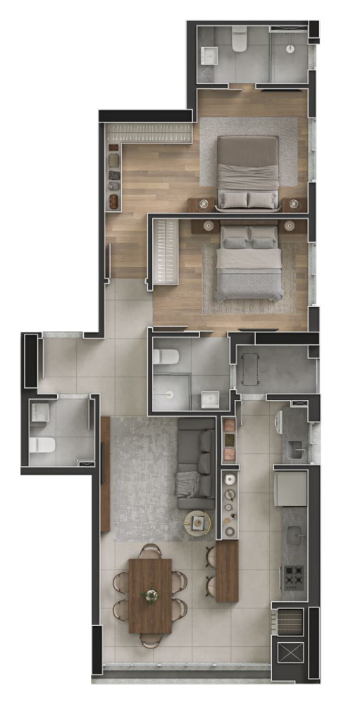 Apartamento, 2 quartos, 78 m² - Foto 8