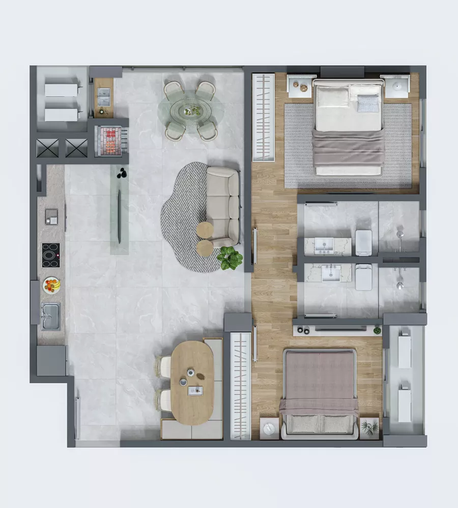 Apartamento, 2 quartos, 64 m² - Foto 8