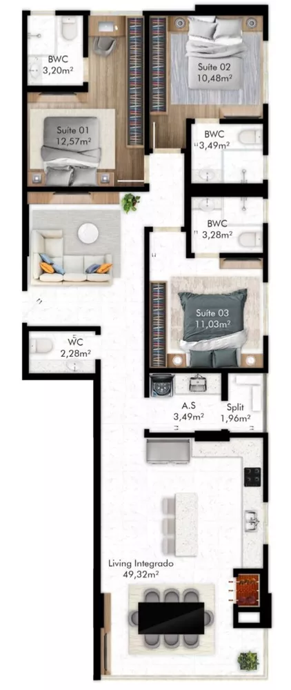 Apartamento, 3 quartos, 116 m² - Foto 12