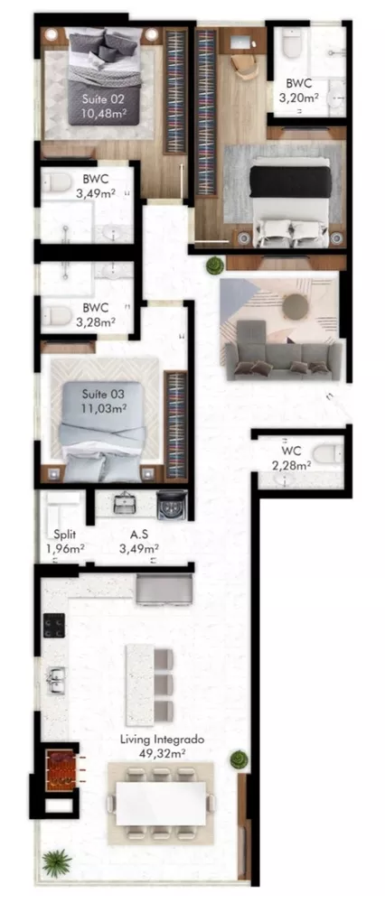 Apartamento, 3 quartos, 116 m² - Foto 11