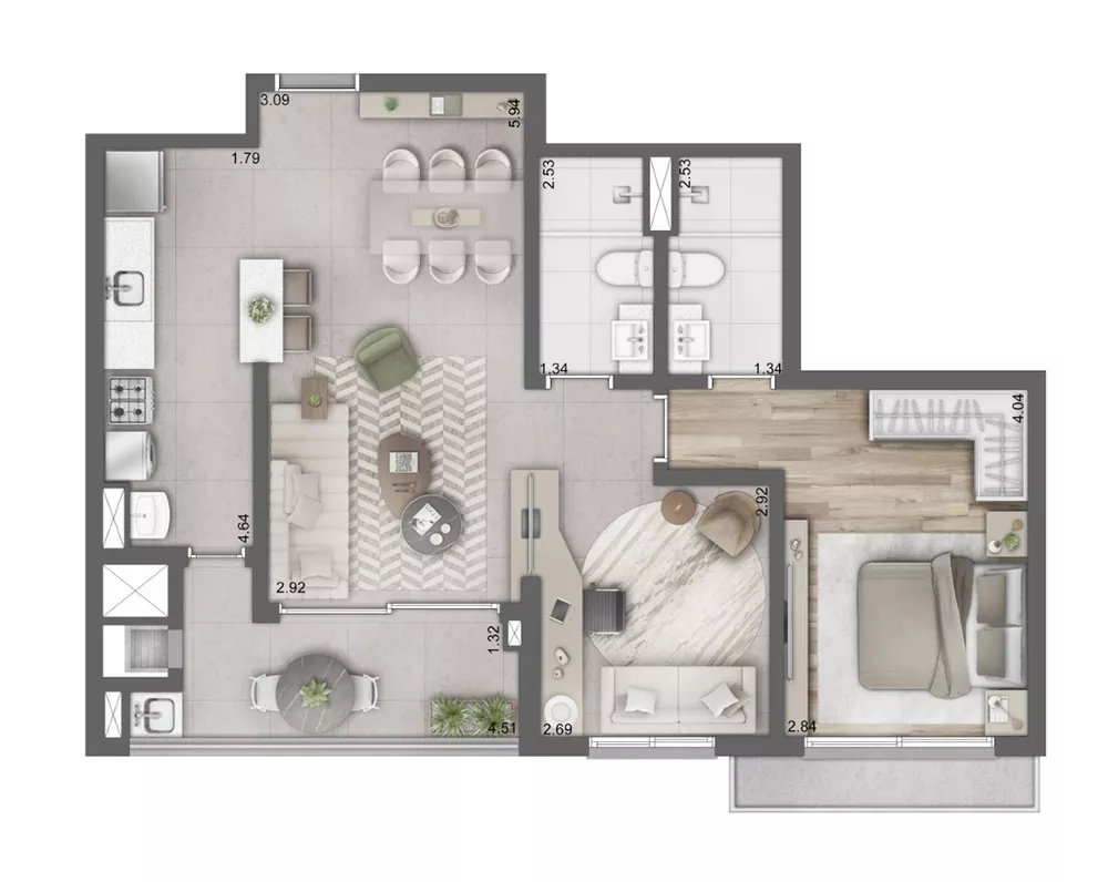Apartamento, 3 quartos, 124 m² - Foto 12