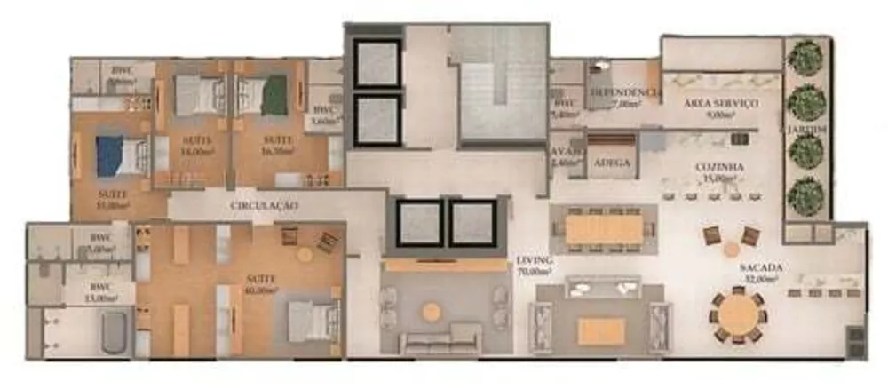 Apartamento, 4 quartos, 300 m² - Foto 1