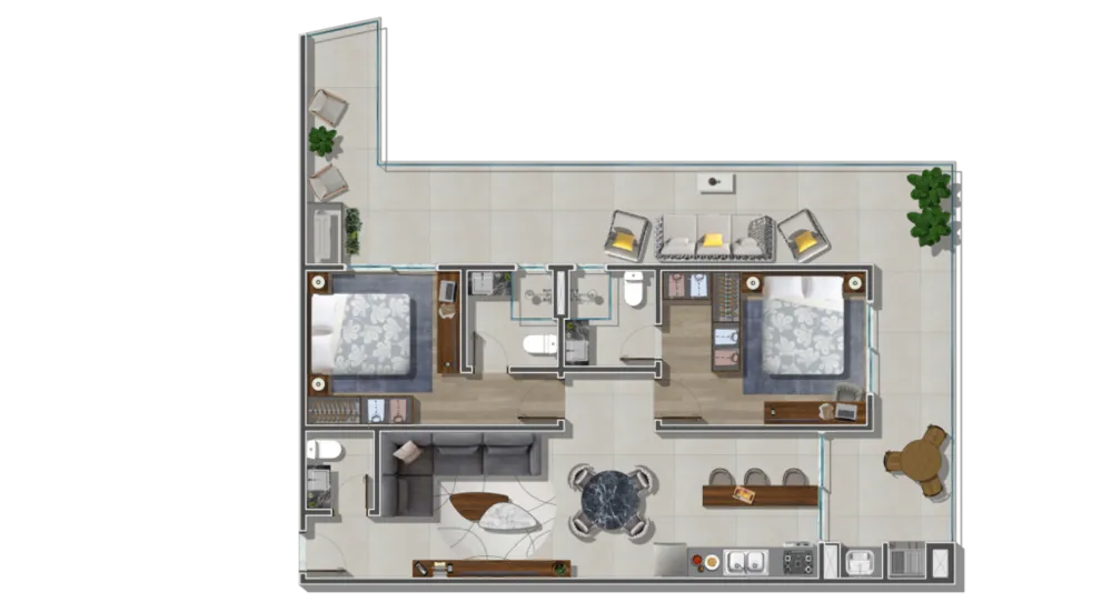 Apartamento, 2 quartos, 84 m² - Foto 10