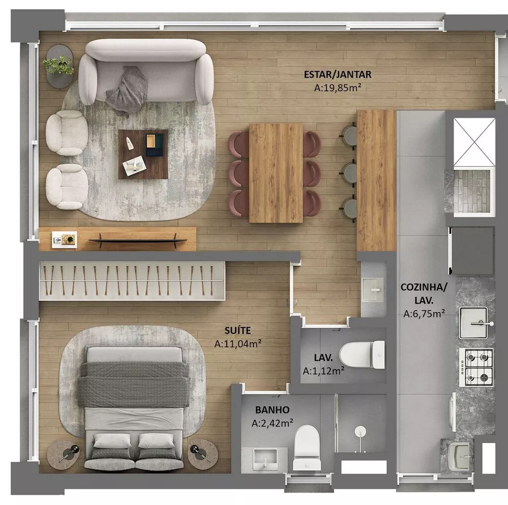 Cobertura, 2 quartos, 103 m² - Foto 9