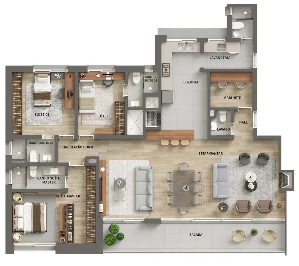 Apartamento, 3 quartos, 187 m² - Foto 12
