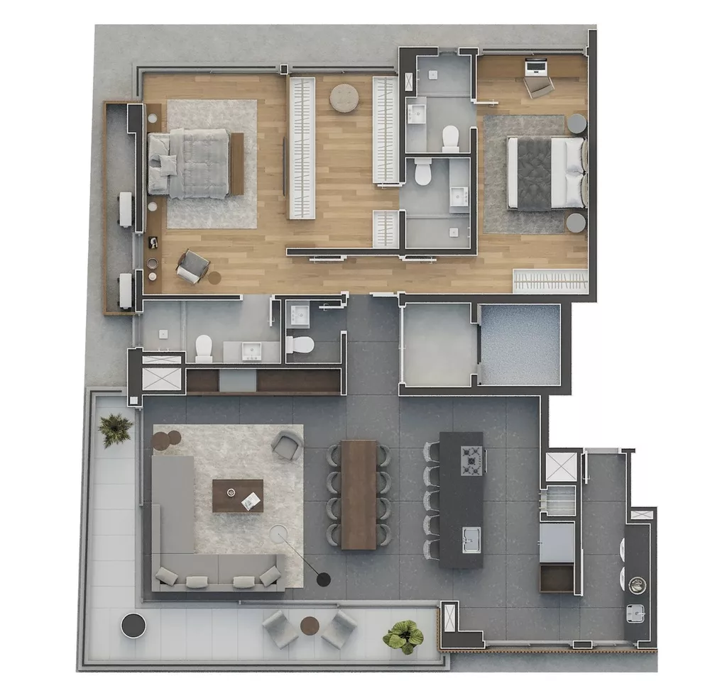 Apartamento, 3 quartos, 157 m² - Foto 2