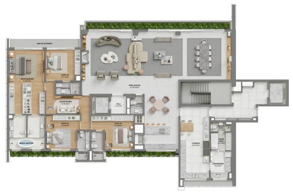 Apartamento, 4 quartos, 382 m² - Foto 7