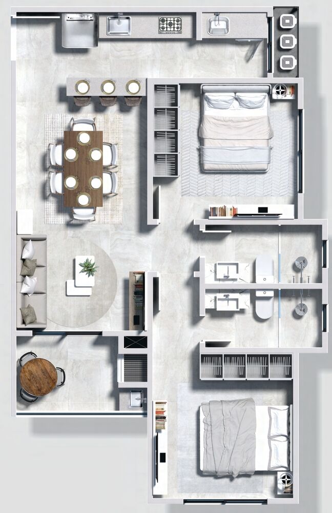 Apartamento, 2 quartos, 60 m² - Foto 4