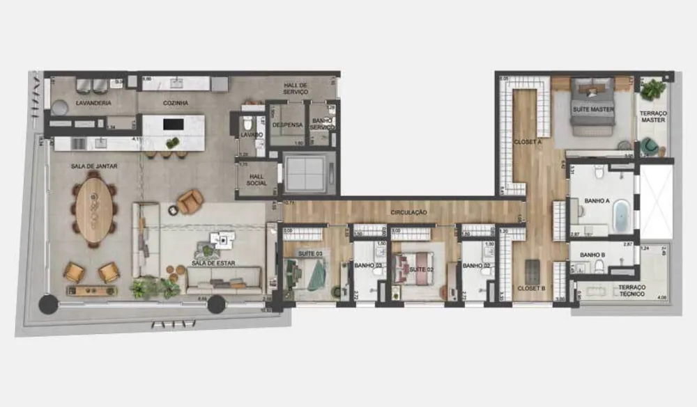 Apartamento, 4 quartos, 261 m² - Foto 12