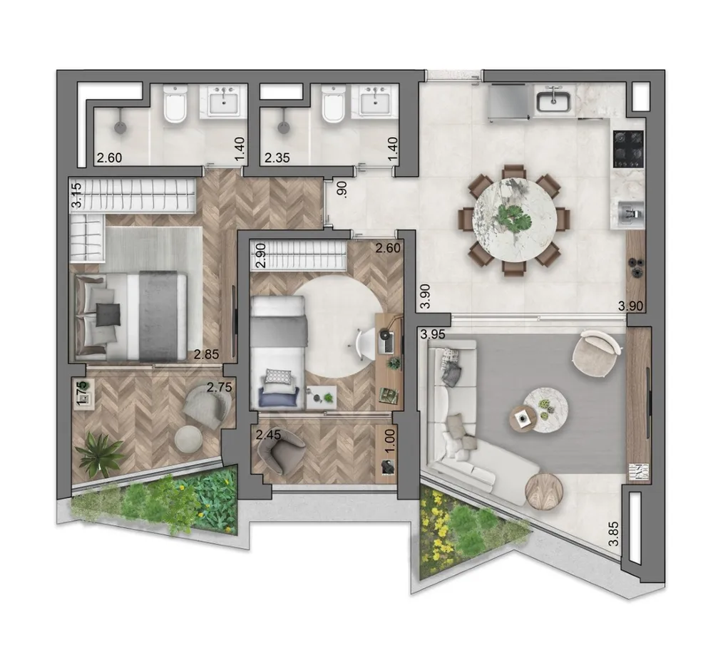 Apartamento, 3 quartos, 161 m² - Foto 12