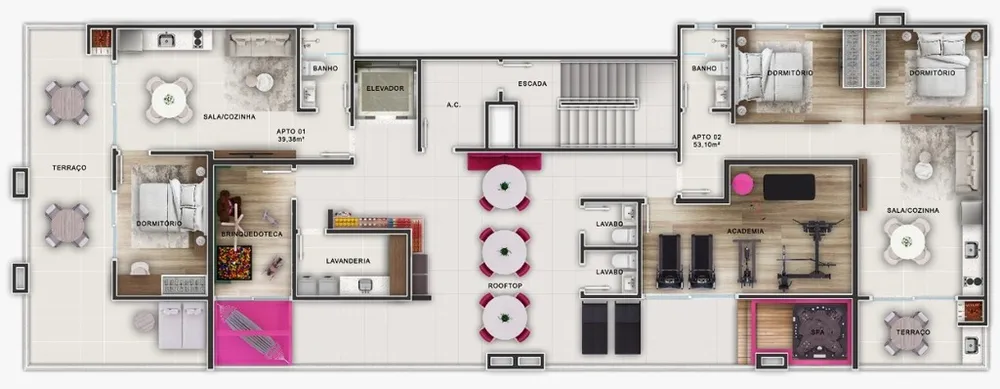 Apartamento, 2 quartos, 53 m² - Foto 9