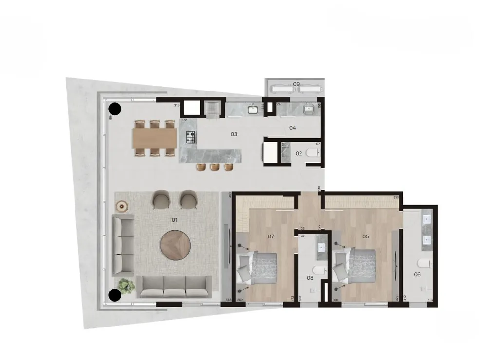 Apartamento, 2 quartos, 156 m² - Foto 7