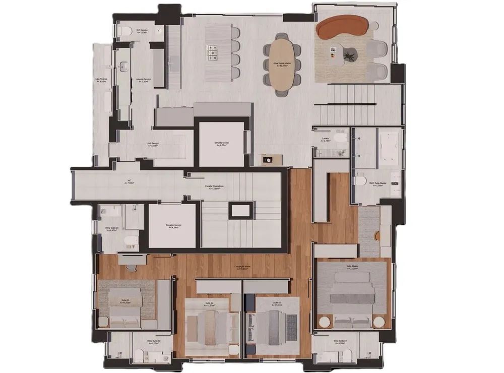 Cobertura, 4 quartos, 392 m² - Foto 4