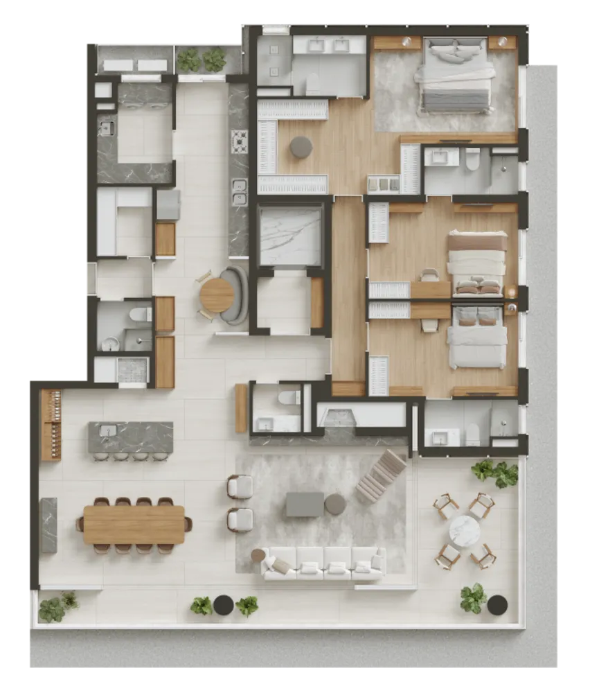 Apartamento, 3 quartos, 266 m² - Foto 12