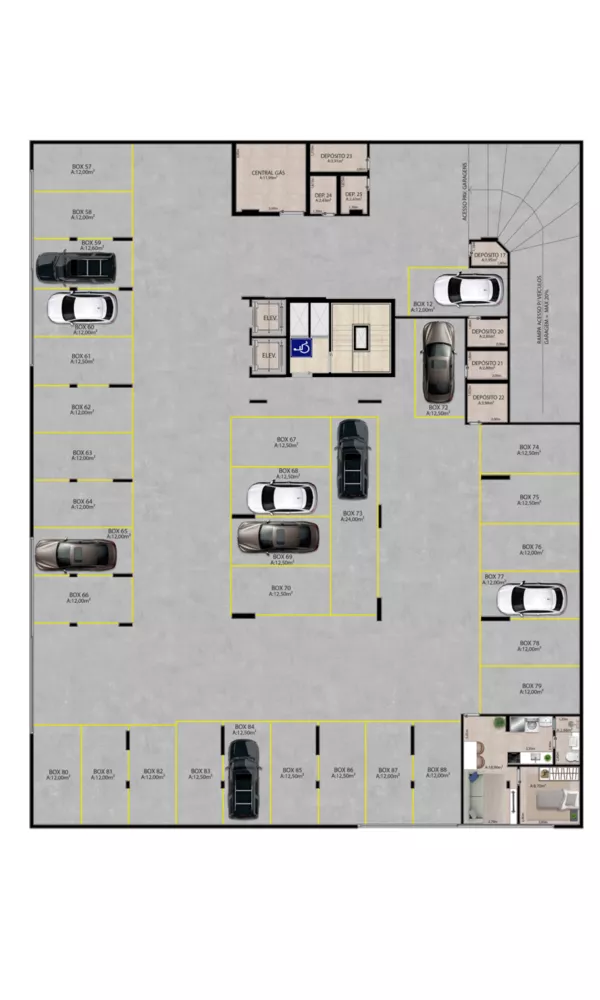 Apartamento à venda com 1 quarto, 57m² - Foto 9