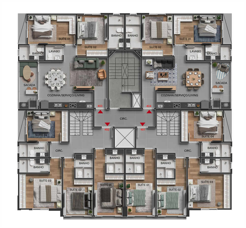 Apartamento, 2 quartos, 80 m² - Foto 9