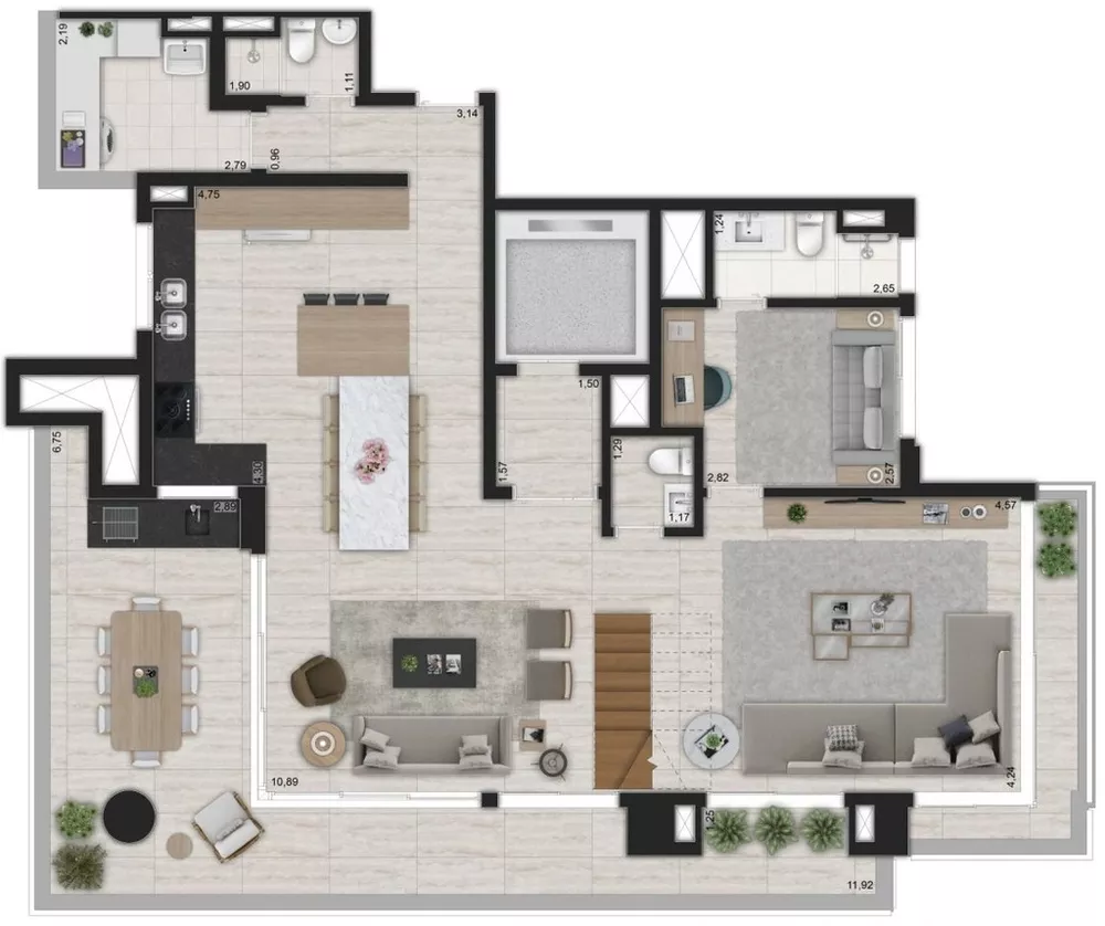 Apartamento, 3 quartos, 153 m² - Foto 1