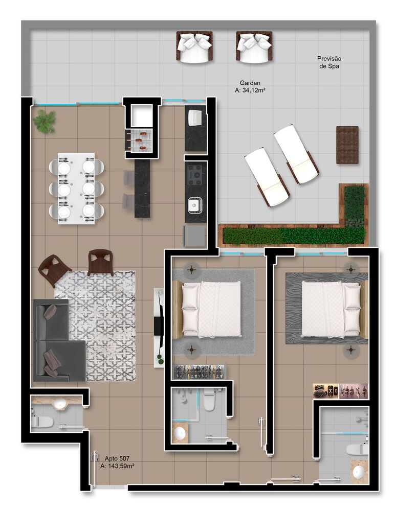 Apartamento, 2 quartos, 68 m² - Foto 1