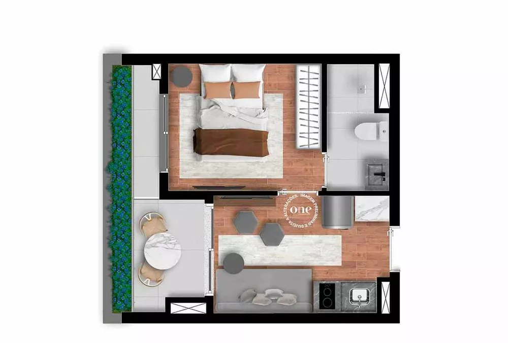 Apartamento, 1 quarto, 35 m² - Foto 4