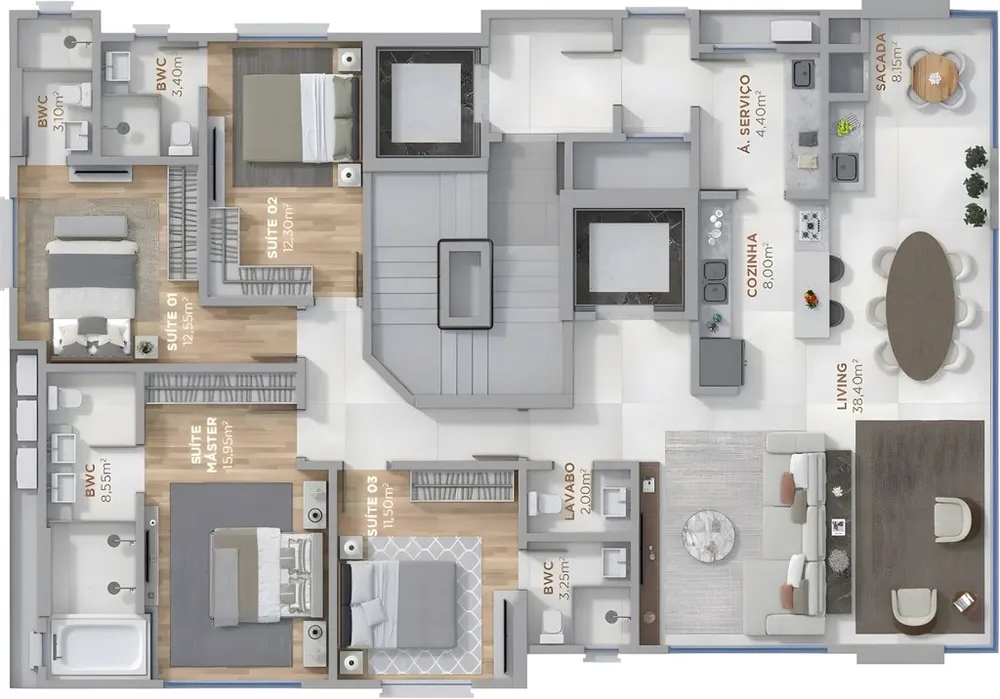 Apartamento, 4 quartos, 155 m² - Foto 20