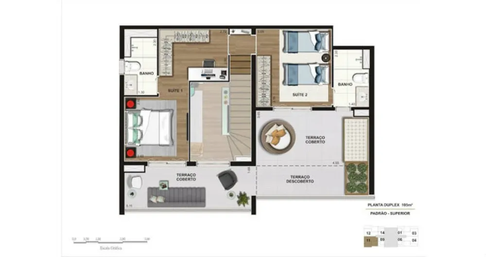 Apartamento, 2 quartos, 107 m² - Foto 12