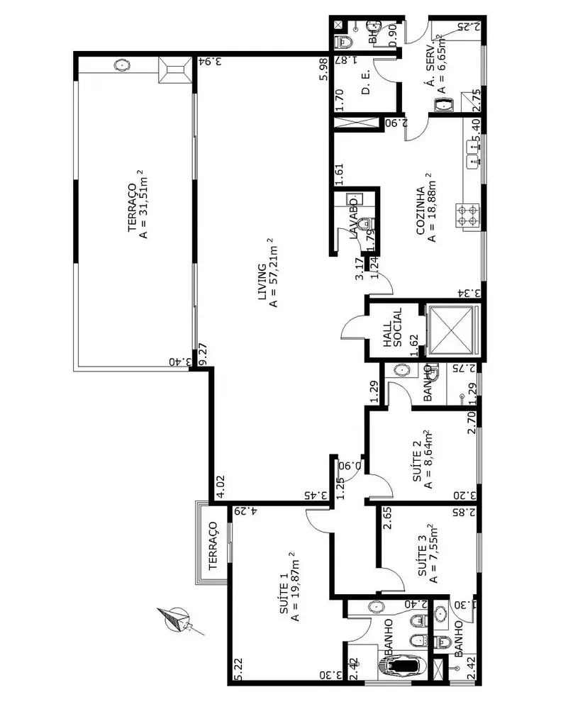 Apartamento, 3 quartos, 168 m² - Foto 12