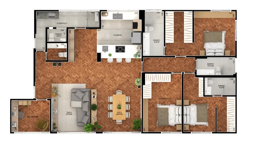 Apartamento, 3 quartos, 158 m² - Foto 12