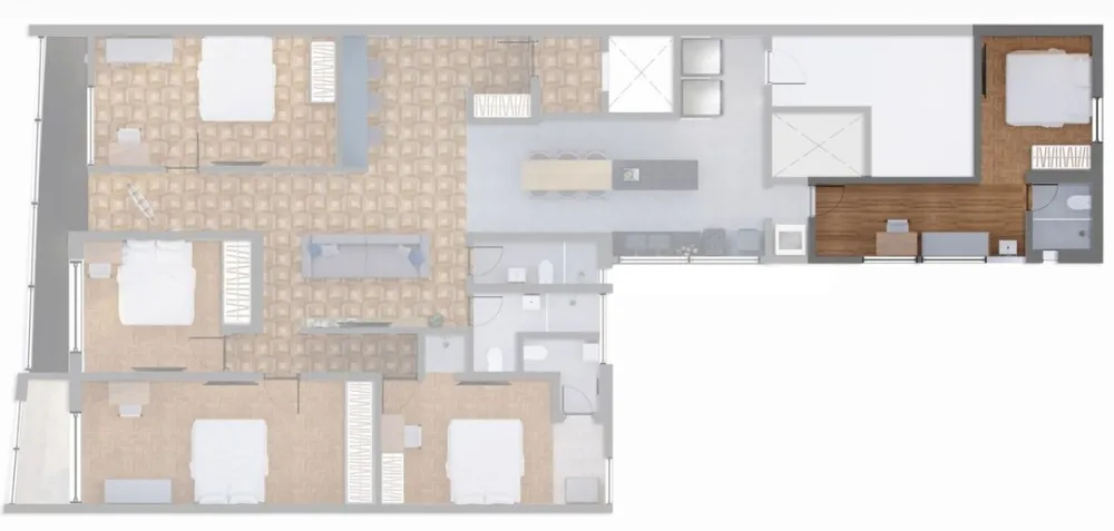 Apartamento, 5 quartos, 200 m² - Foto 2