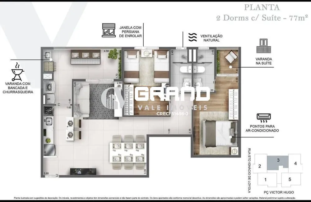 Apartamento, 2 quartos, 77 m² - Foto 15
