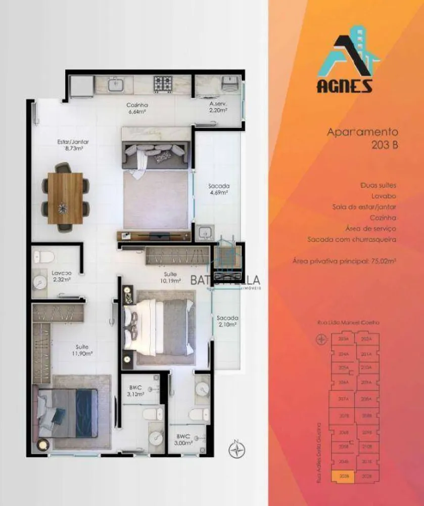 Apartamento, 2 quartos, 55 m² - Foto 3